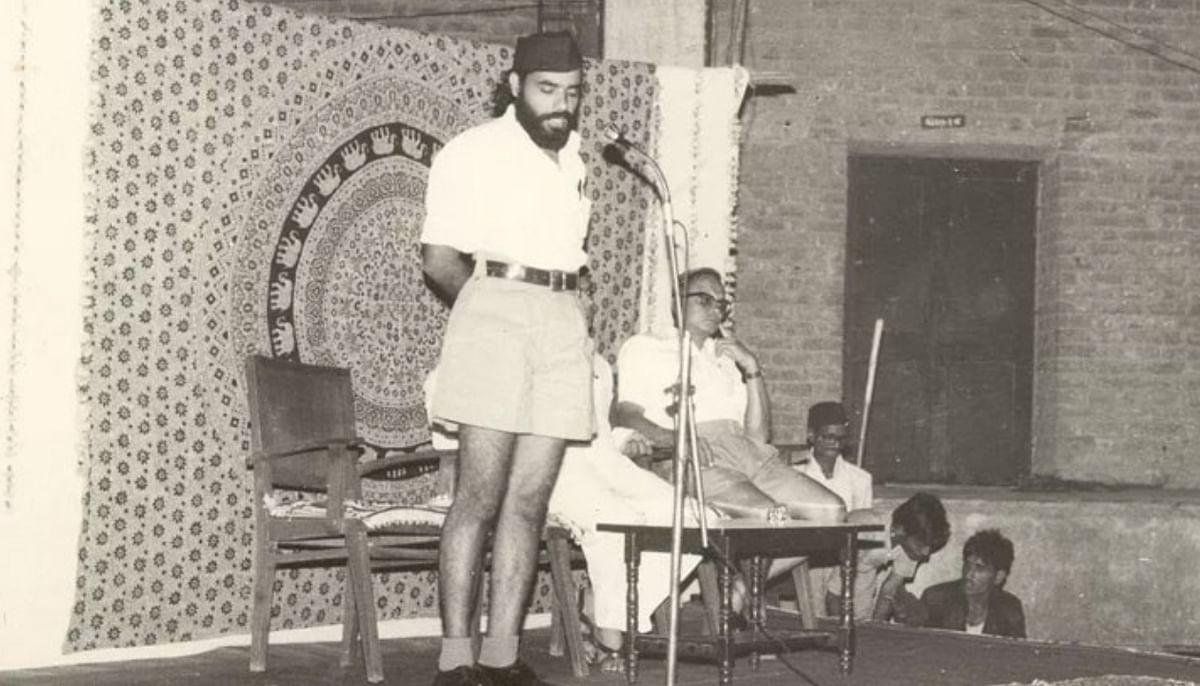 Modi joined Rashtriya Swayamsevak Sangh (RSS) in the early 1970s. He gained prominence and rose steadily in the RSS hierarchy over the years. Credit: NaMo App