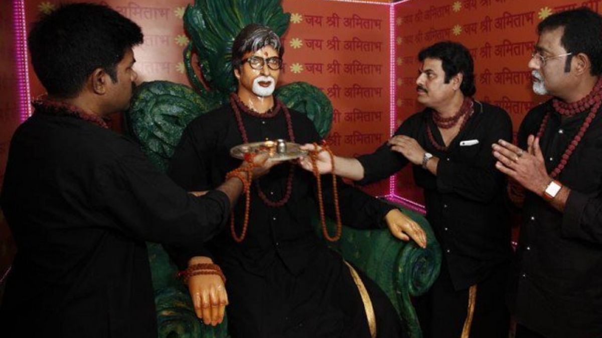 Amitabh Bachchan: In May 2017, the All Bengal Amitabh Bachchan Fans' Association members installed a life-size statue of the veteran actor in Kolkata. The temple is purely dedicated to Bachchan and prayers and special poojas are organised for his good health and his film's success. Credit: Special Arrangement