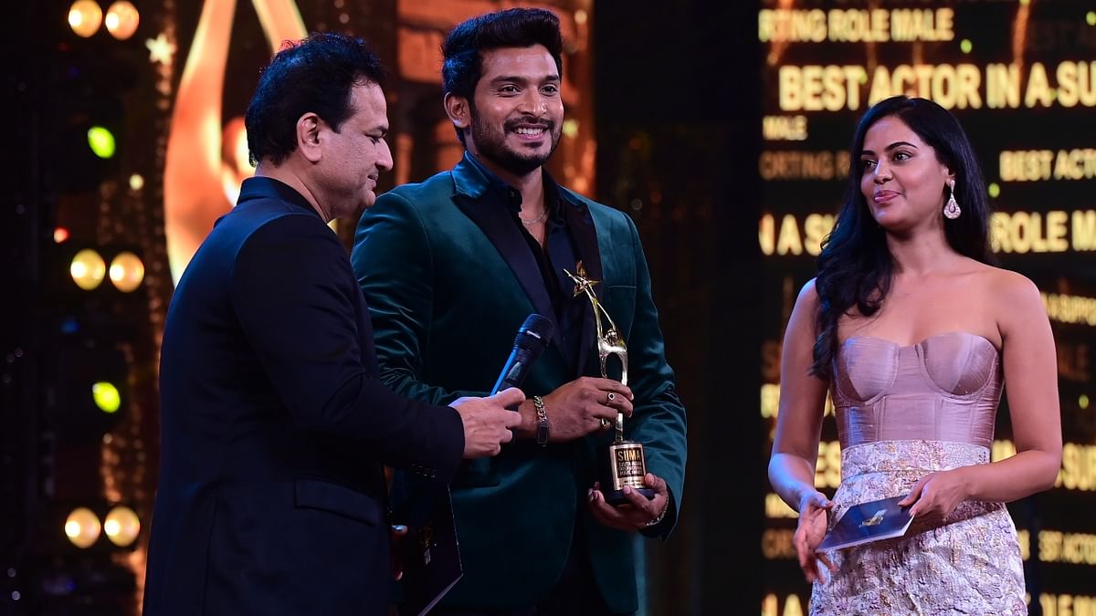 Best Actor in a Supporting Role (Kannada) - Pramod for 'Rathnan Prapancha'. Credit: SIIMA