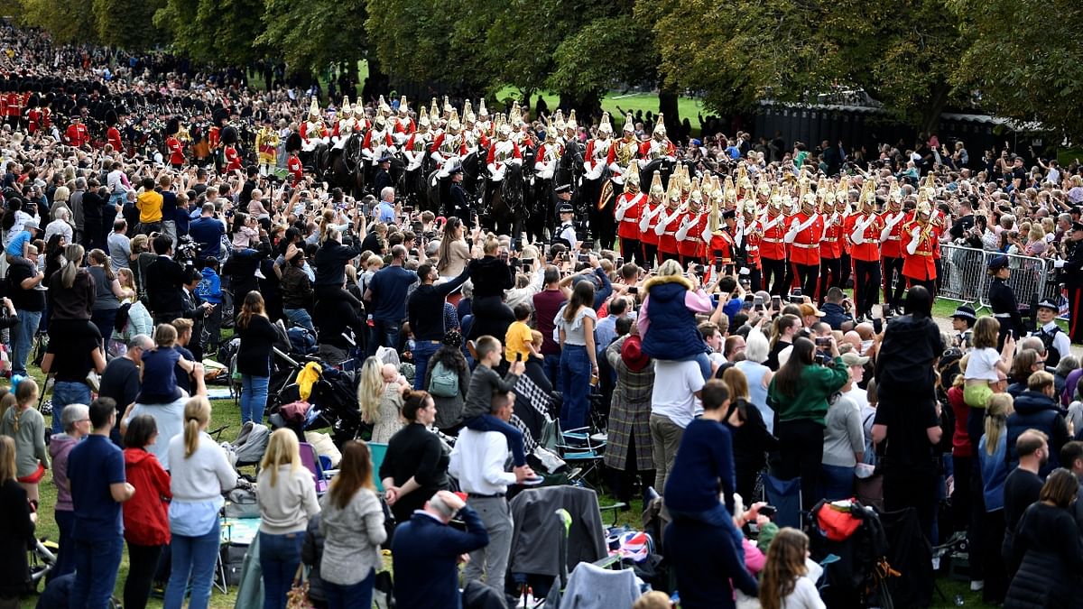 The roughly 40-km route by road from Westminster Abbey in London, the site of a grand state funeral, attended by thousands in the day. Credit: Reuters Photo