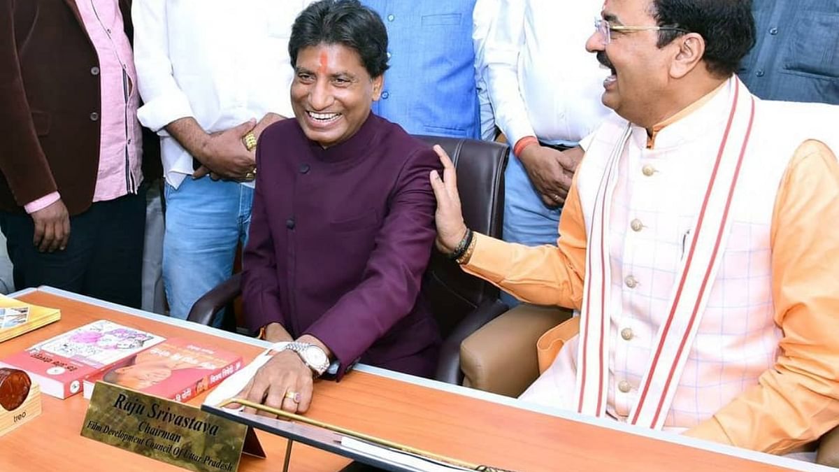 Raju Srivastava was the chairman of the Film Development Council, Uttar Pradesh, and was one of the members who worked round the clock for setting up a film city in UP. Credit: Instagram/rajusrivastavaofficial