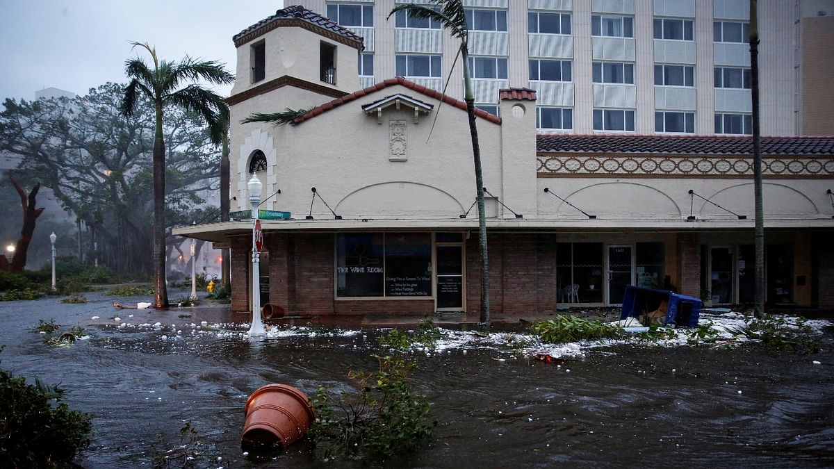 Ian blasted ashore with catastrophic force as a Category 4 hurricane, packing maximum sustained winds of 150 miles per hour, and quickly plunged the region's flat, low-lying landscape into a scene of devastation. Credit: Reuters Photo
