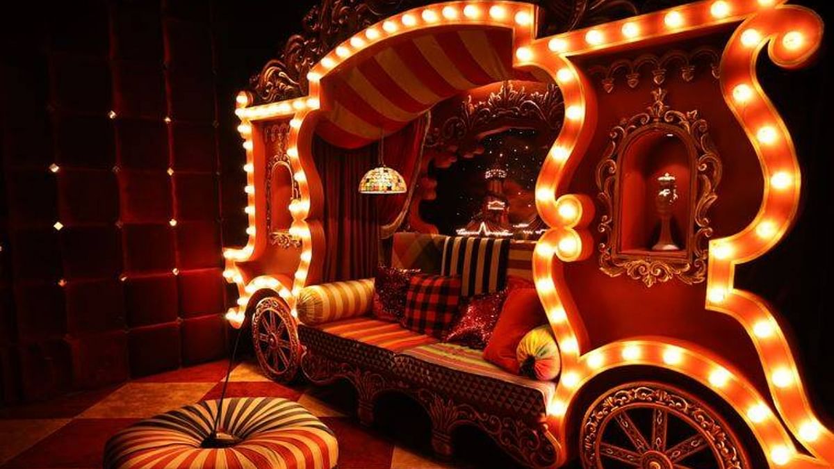 Every year, the confession room witnesses contestants in their vulnerable element, and for Season 16, it has been shaped into an elaborate circus wagon. Credit: Colors TV