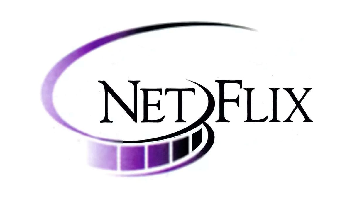 Netflix: Netflix's first logo when it launched in August 1997. Credit: Netflix