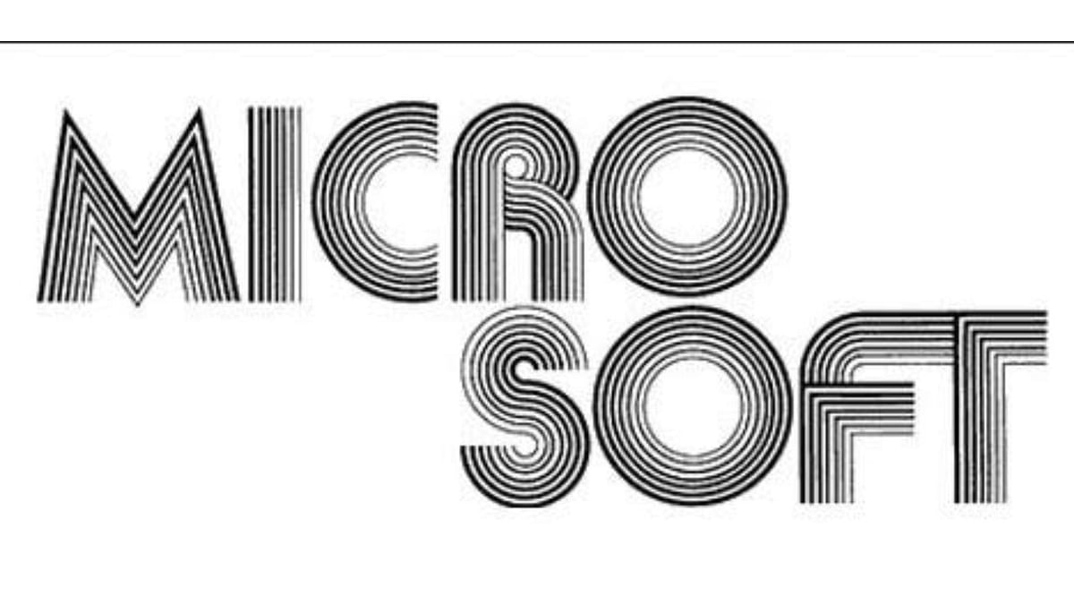 Microsoft: The budding computer company's first logo was a more simple and stylish emblem, with the words “Microsoft” written in one line. Credit: Microsoft