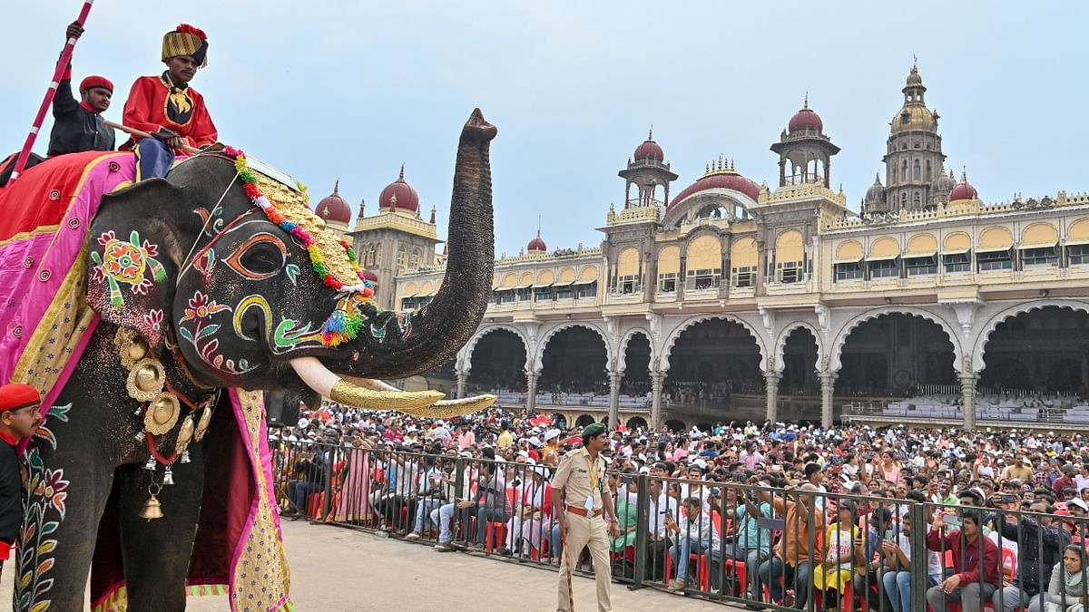After two years of hiatus due to Covid-19, the ruling BJP had decided to celebrate the Dasara festivities on a grand scale this year. Credit: DH Photo/Anup Ragh T