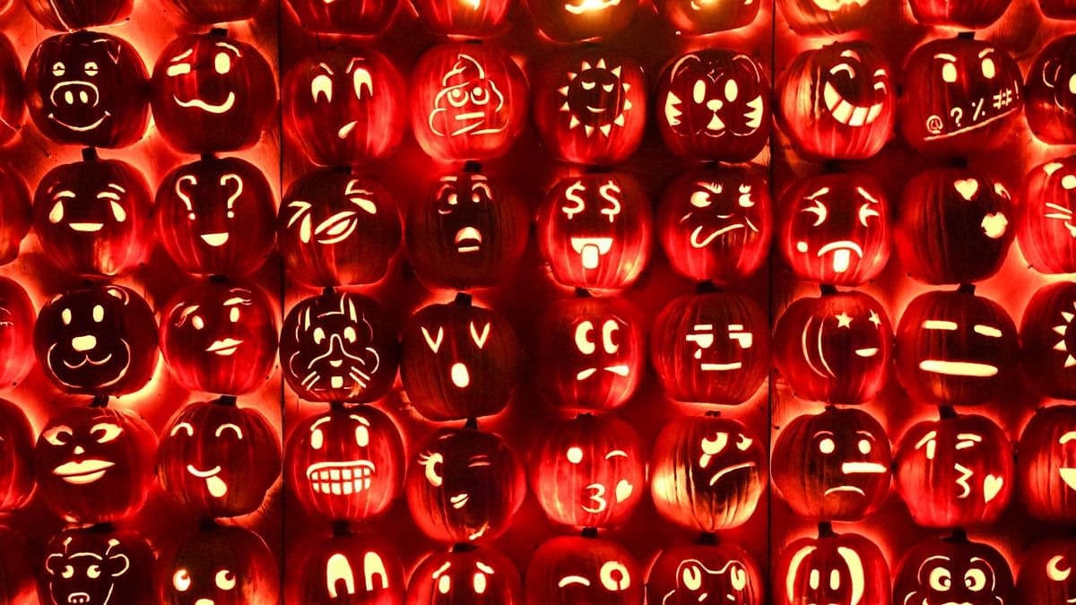 Pumpkins are seen at the Great Jack O’Lantern Blaze, where thousands of hand-carved pumpkins are displayed, at Van Cortlandt Manor. Credit: AFP Photo