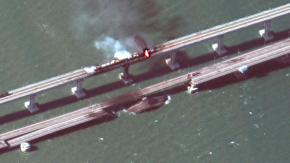 The blast that damaged the vital Kerch Strait Bridge linking Crimean Peninsula to Russia was no exception. Credit: AFP Photo