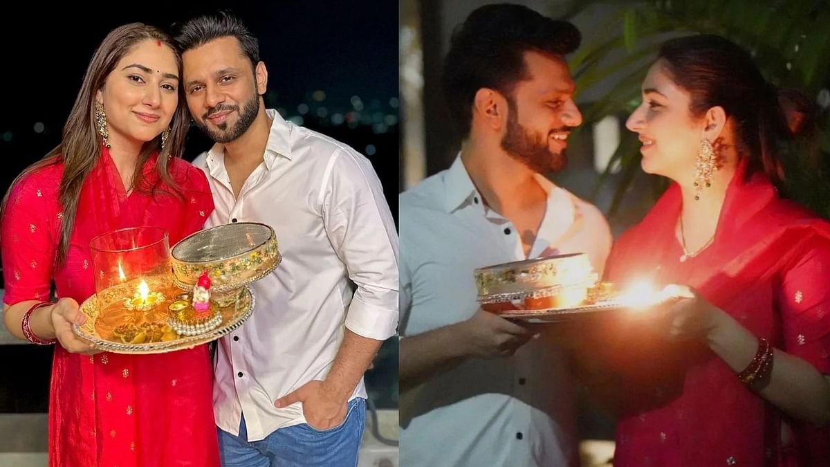 Disha Parmar shared adorable photos with the love of her life, Rahul Vaidya. Credit: Instagram/dishaparmar