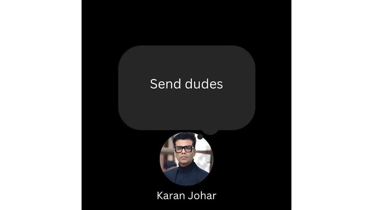 Karan Johar and memes are correlated. Credit: Instagram/@simplyavinash