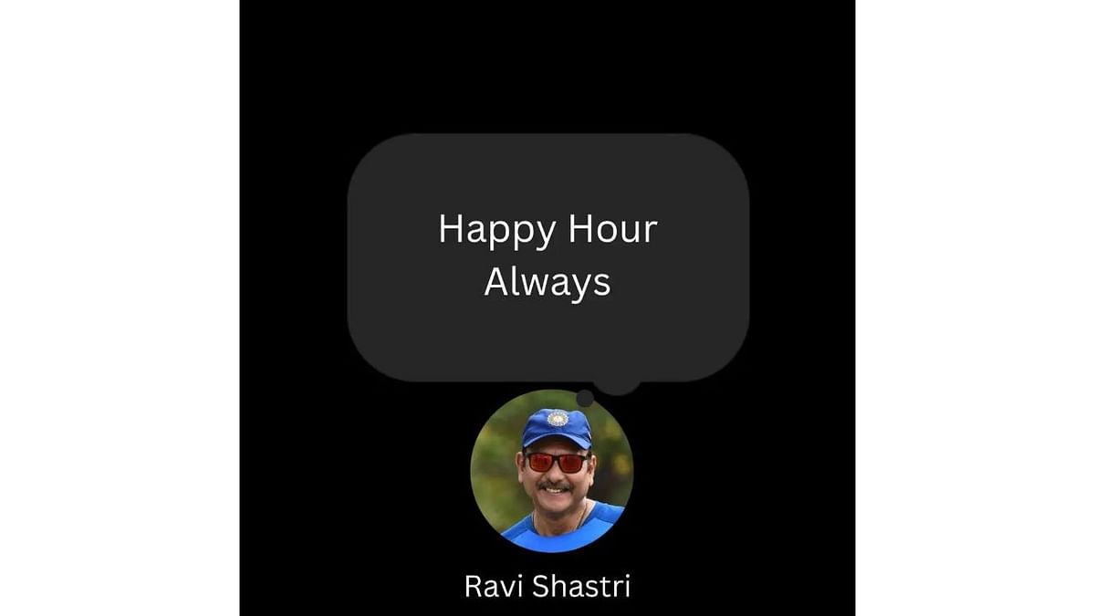 Ravi Shastri, one of the celebrities who takes memes in 'high' spirits. Credit: Instagram/@simplyavinash