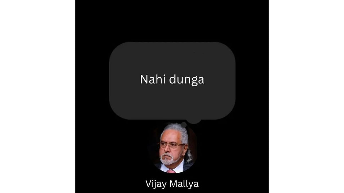 This joke might not go well with the banks that are anxiously awaiting Vijay Mallya's extradition with the hope that the money they lent to the former Kingfisher chief will be returned to them one day. Credit: Instagram/@simplyavinash