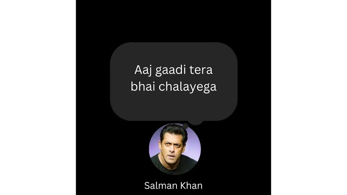 One of the most viral and popular Salman Khan meme. Credit: Instagram/@simplyavinash