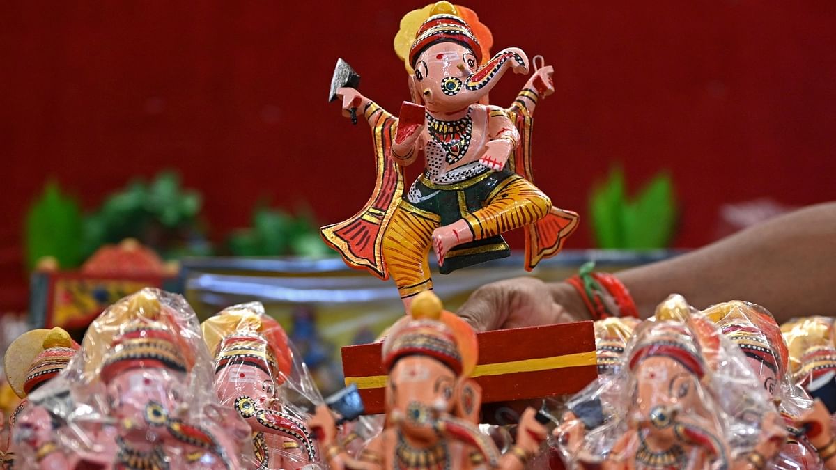 Idols: Adding new god and goddess idols to one’s puja area is said to be beneficial during Dhanteras. Figurines made of marble, wood, brass, silver, or any other material used for performing aarti can be bought for your puja room. Credit: AFP Photo