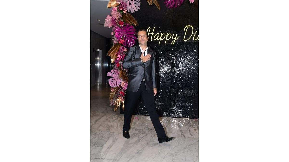 Fardeen Khan looked dapper in black suit. Credit: Special Arrangement