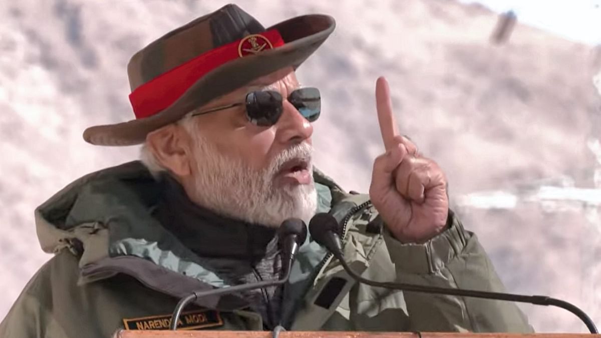 Addressing the soldiers, PM Modi said,