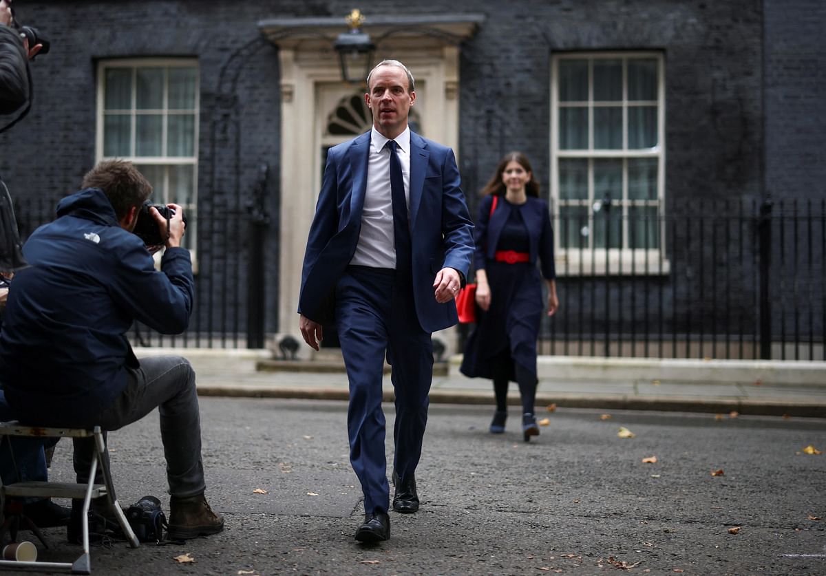 British Deputy Prime Minister and Justice Secretary Dominic Raab. Credit: Reuters Photo