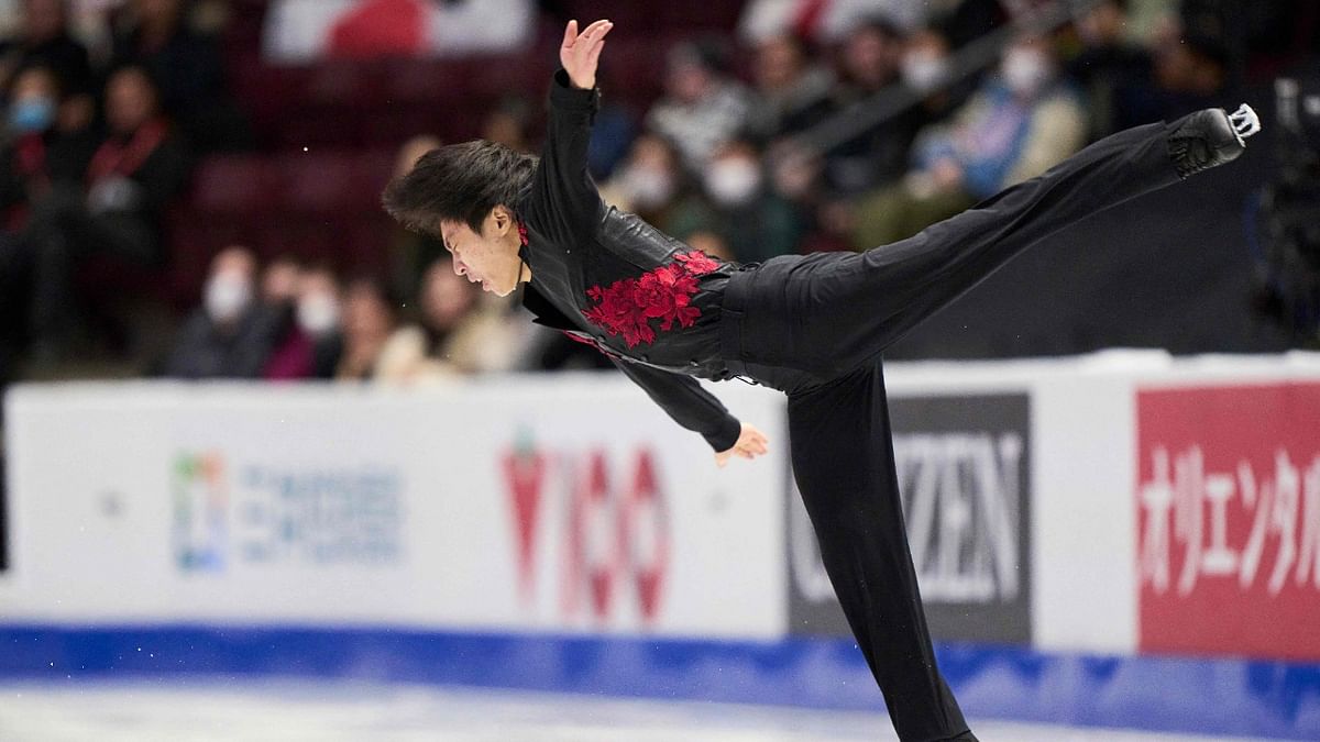 Kao Miura of Japan skates his short program in the mens competition during the ISU Grand Prix Skate Canada International figure skating event in Mississauga, Ontario. Credit: AFP Photo