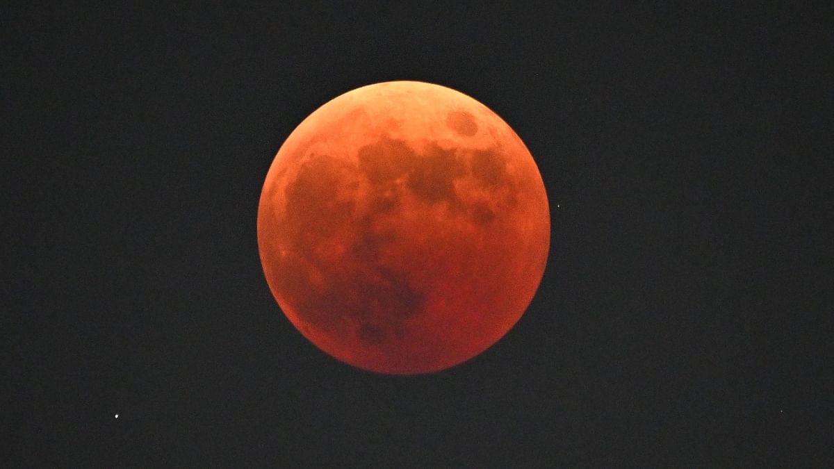 The blood moon is seen in Goyang, northwest of Seoul. Credit: AFP Photo