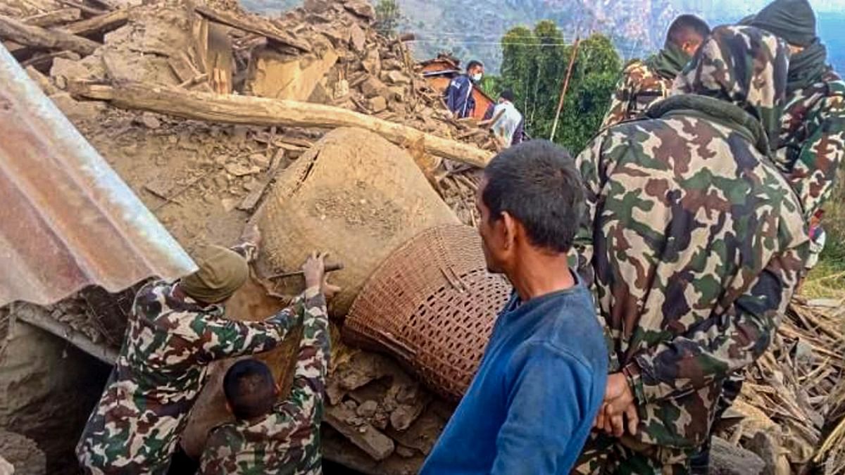 The Nepal Army and the Nepal Police personnel have been mobilised to carry out rescue operations. Credit: PTI Photo
