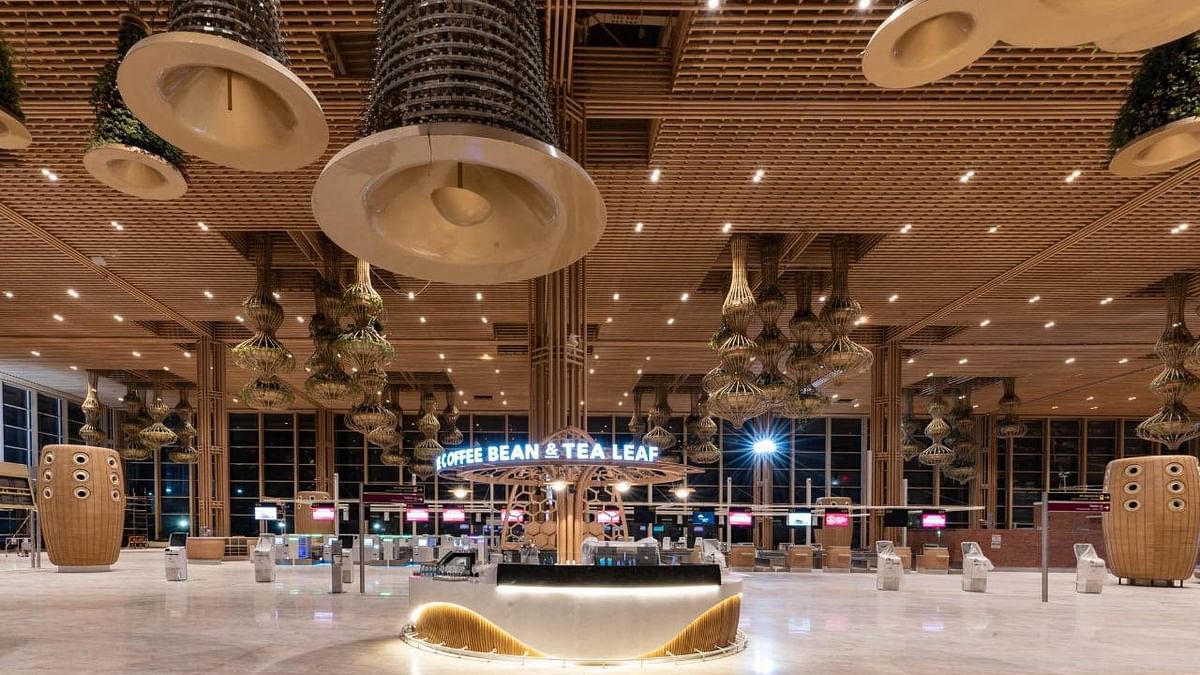 PM Narendra Modi will inaugurate this architectural wonder on November 11, which is a first-of-its-kind 'Terminal in a Garden'. This new terminal is the much-talked-about ‘Garden Terminal’ of the Bengaluru airport. Credit: Twitter/@rohitTeamBJP