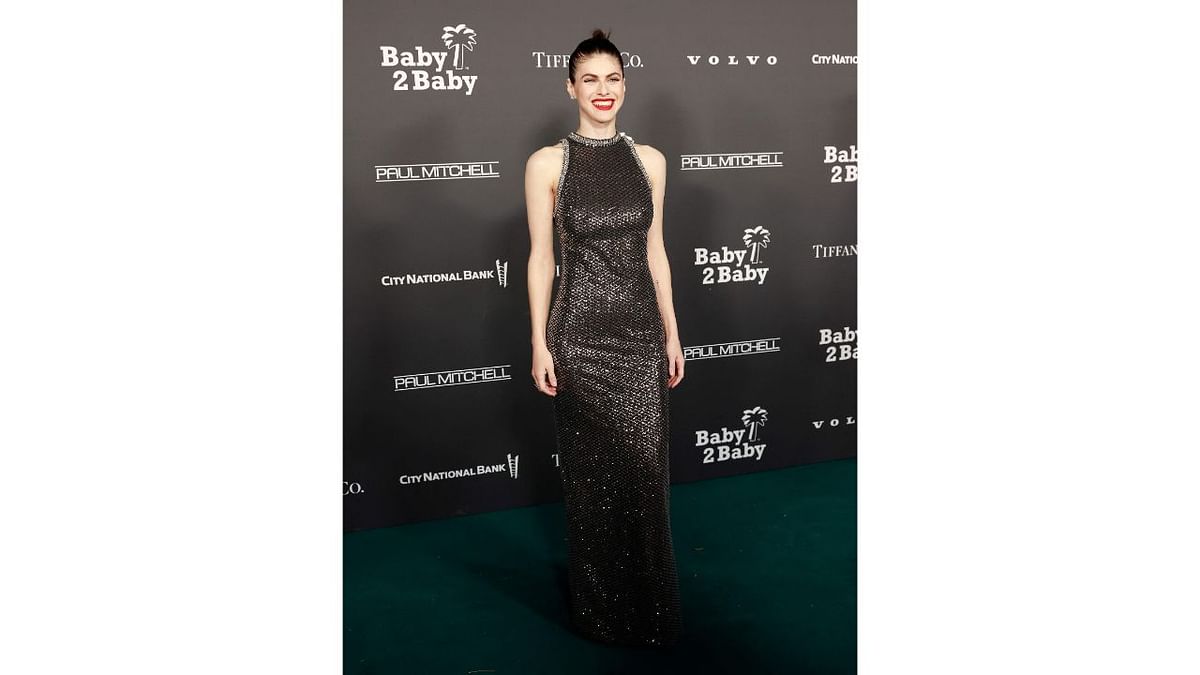 US actress Alexandra Daddario wowed all in a sparkly strapless gown. Credit: AFP Photo