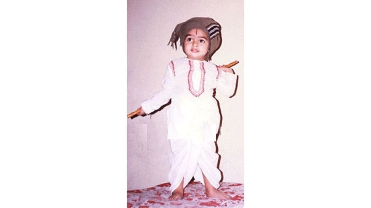 One of the most viral and loved childhood photos of Ram Pothineni has to be this one. Credit: Special Arrangement