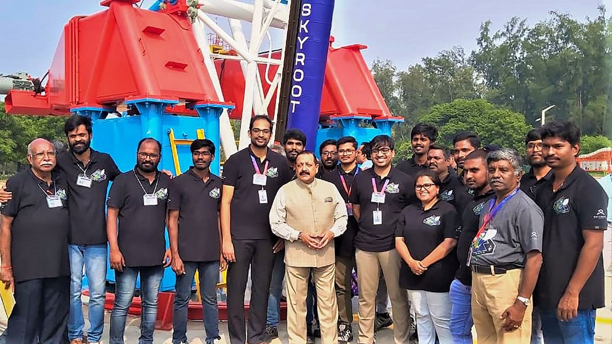 Union Minister Jitendra Singh, who witnessed the launch today accompanied, congratulated the nation and said it is indeed a new beginning and a new dawn. Credit: Twitter/@DrJitendraSingh