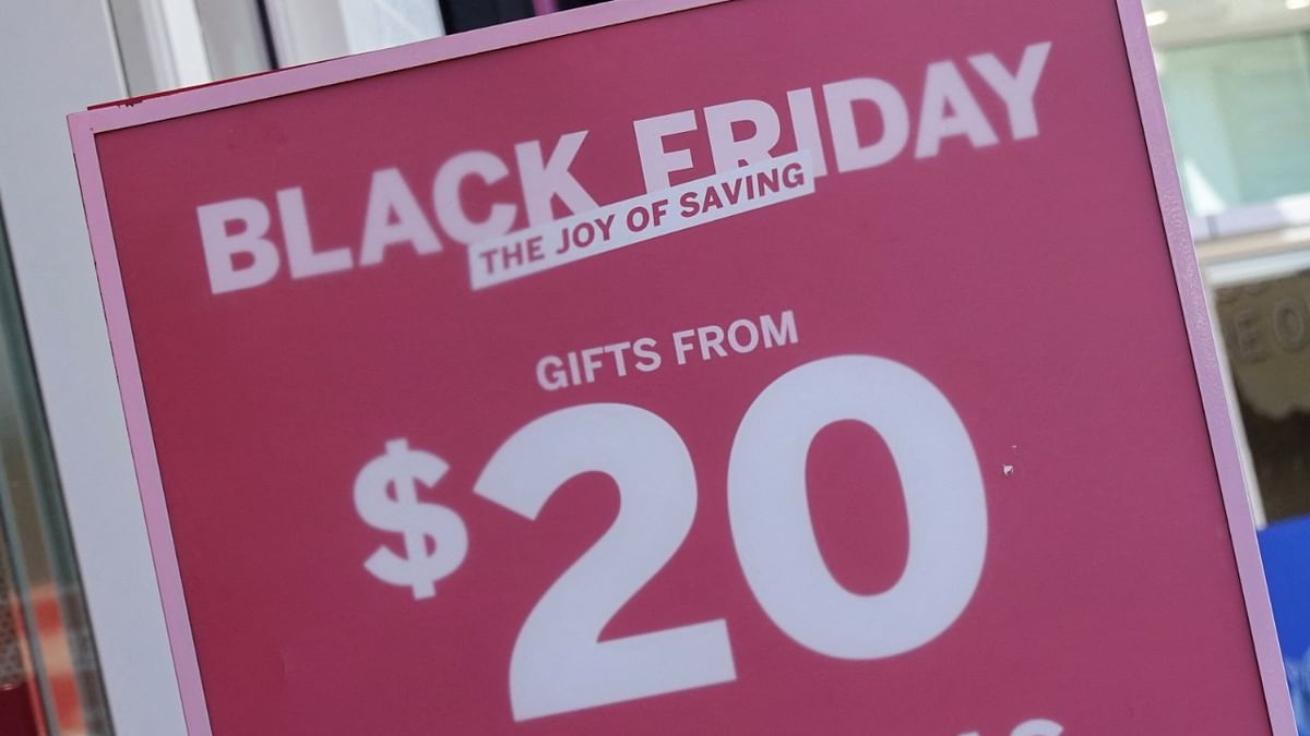 Black Friday sale signs in San Diego. Credit: Reuters Photo