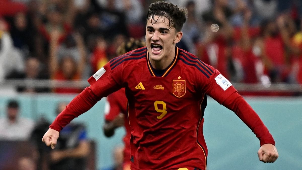03 | Gavi | Age: 18 years, 110 days | Spain vs Costa Rica – November 23, 2022. Credit: Reuters Photo