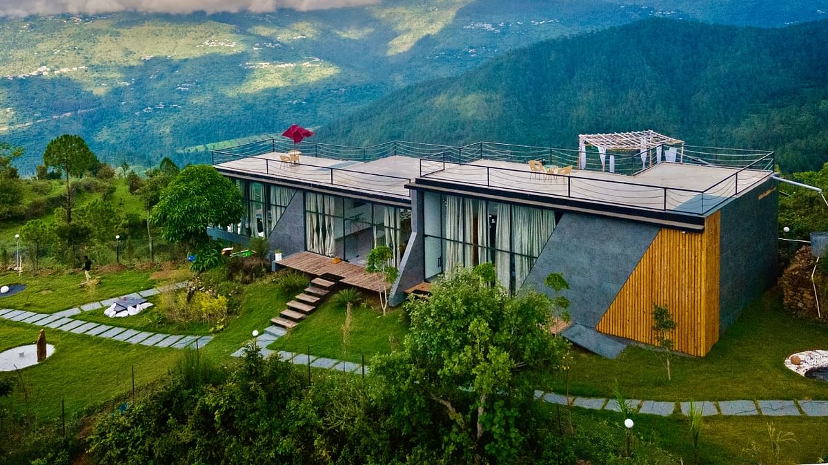 Glasshouse Celeste, Uttarakhand: This place is the Home Owners’ vision of a one-of-a-kind uber-luxe private villa located in Uttarakhand. This property is 90 per cent solar-powered, has a 56K litre rainwater harvesting reservoir, and an organic farm, perfect for nature lovers, and takes the luxury living experience to a whole new level. This is an ideal home for stargazers who love to lose themselves to the beauty of the night with millions of constellations enveloping the sky. Credit: Special Arrangement