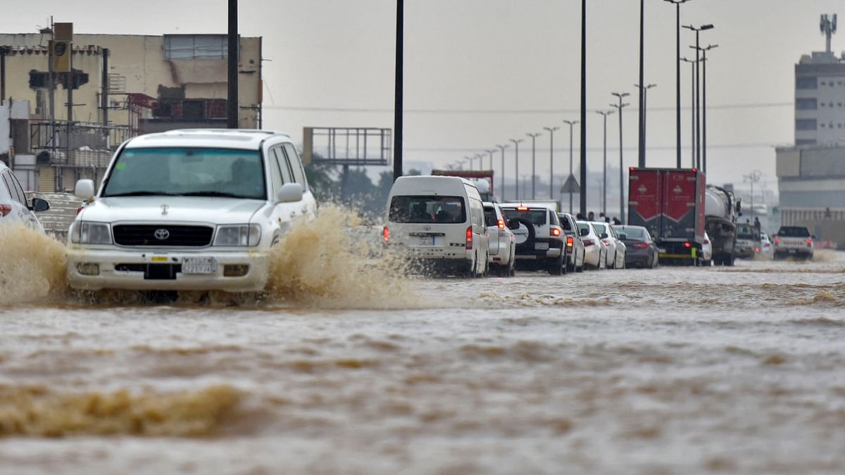Heavy rains lashed western Saudi Arabia, including the coastal city of Jeddah on November 24. Credit: AFP Photo