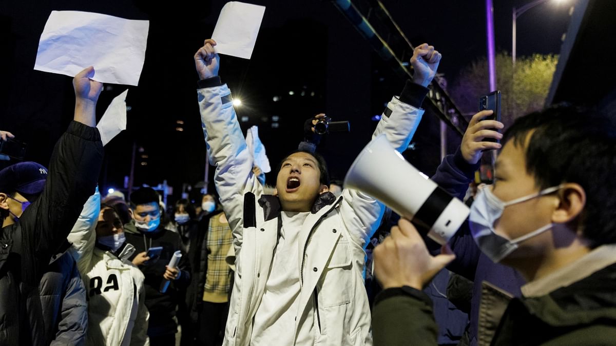 Eventually, protesters agreed to leave after making officers promise their demands had been heard. Credit: Reuters Photo
