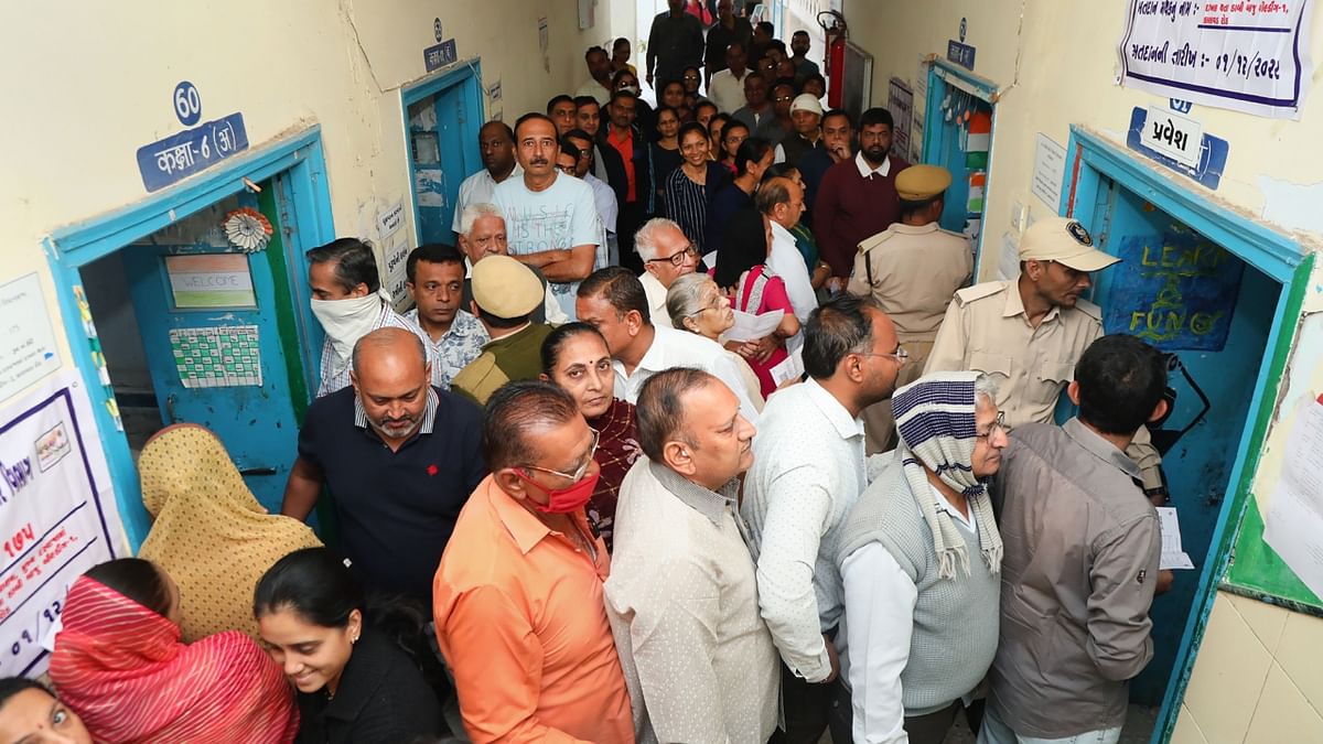 There are over 2.39 crore voters, including 1.24 crore men and 1.15 crore women, who are going to use their franchise at 25,430 polling booths. Credit: PTI Photo