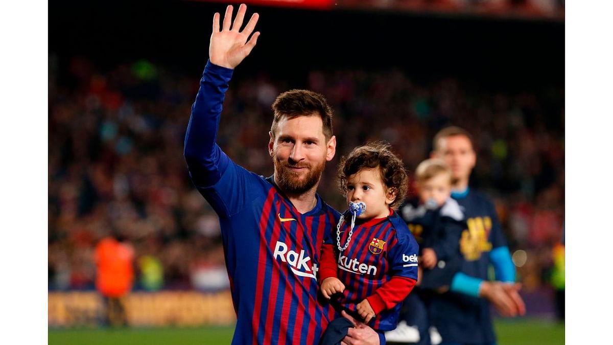 Lionel Messi also holds the record of most goals in a calender year. He scored 91 goals in a calendar year for club and country. Credit: AFP Photo
