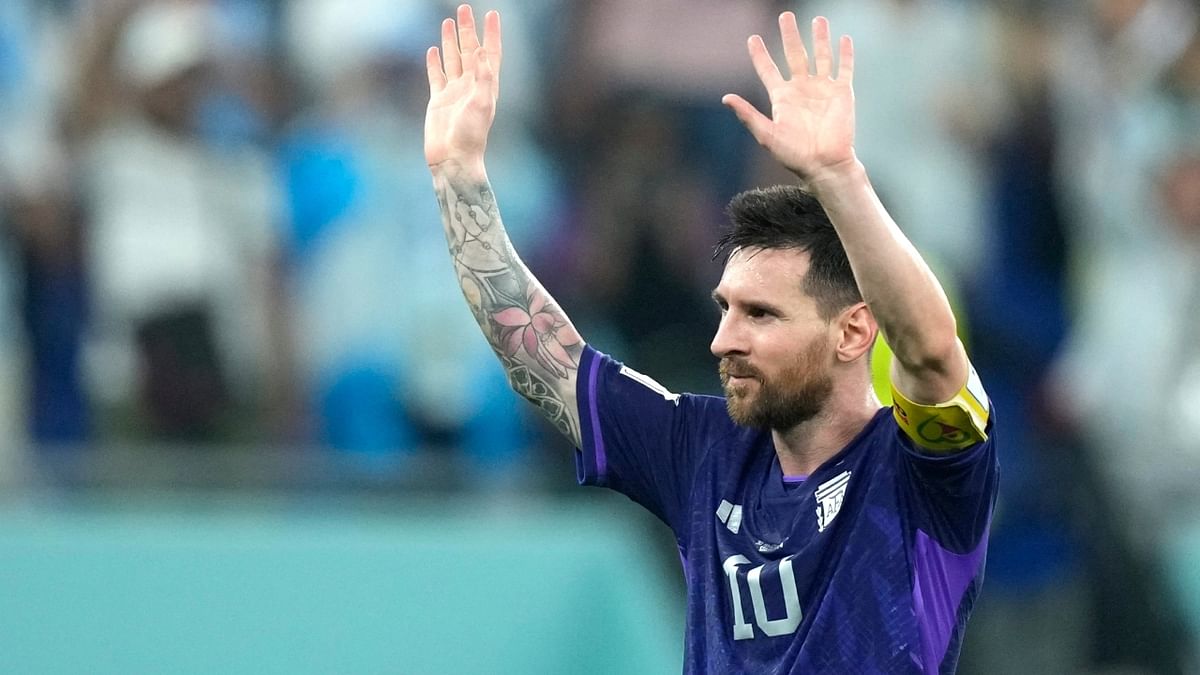 Messi became the most capped player for Argentina after his appearance against Poland on November 30, 2022 in the history of the FIFA World Cup. Credit: AP Photo
