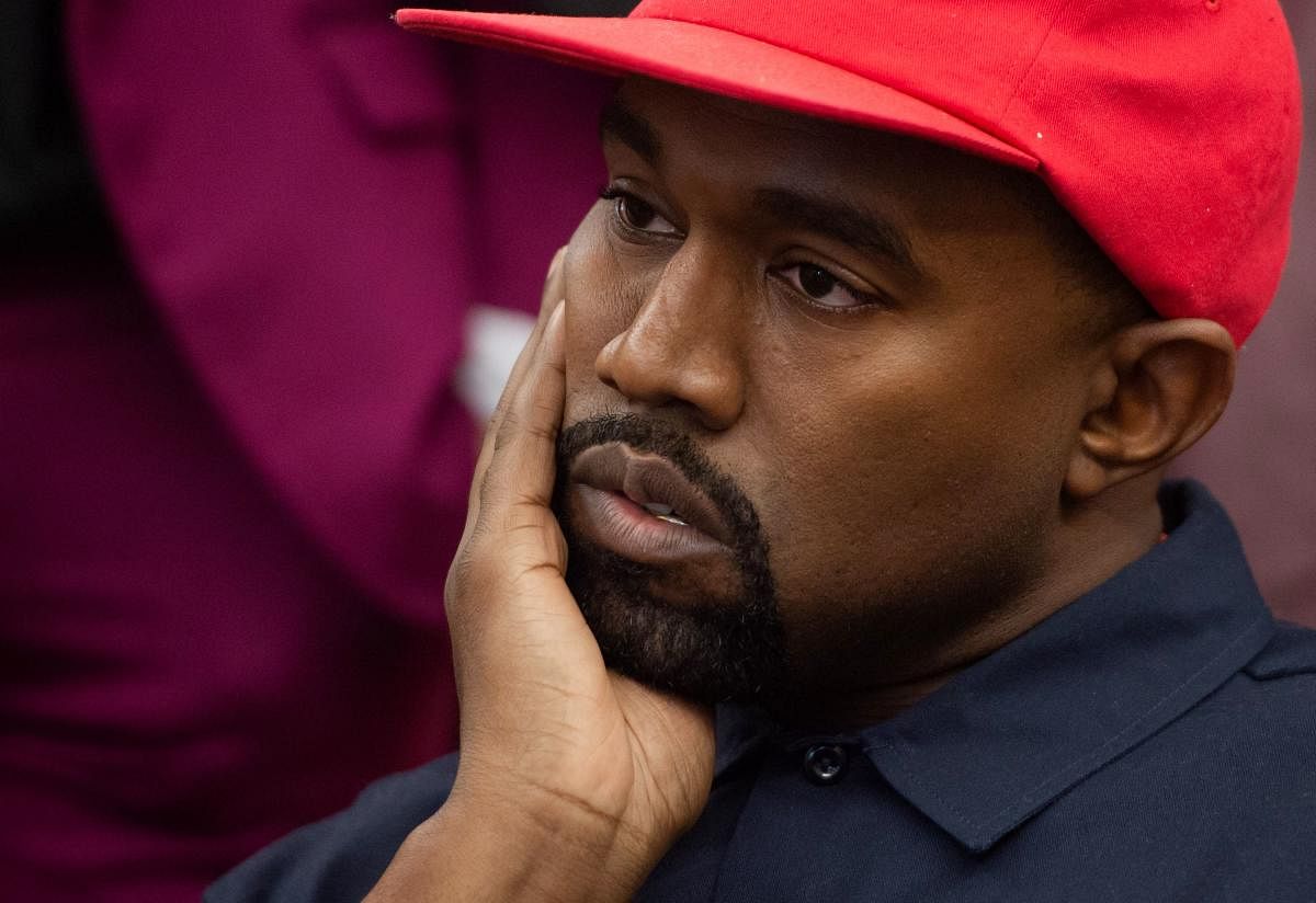 Kanye West to not buy social media app Parler. Credit: AFP Photo