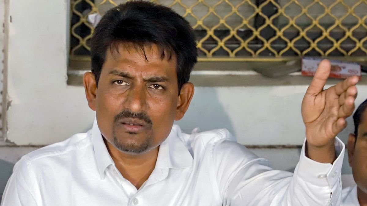 OBC leader Alpesh Thakor, who won his first MLA seat from Radhanpur constituency as a Congress candidate in 2017, is contesting from Gandhinagar South as a BJP candidate. Credit: PTI Photo