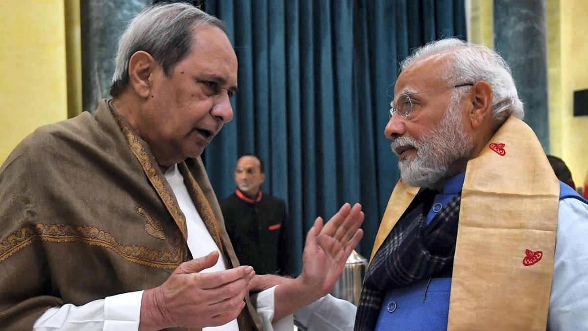 Prime Minister Narendra Modi with Odisha Chief Minister Naveen Patnaik during the all-party meeting on G20 summit, in New Delhi. Credit: PTI Photo