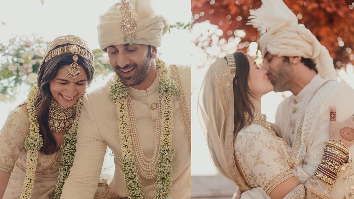 Alia Bhatt and Ranbir Kapoor's wedding was the most talked about wedding this year. The couple got married in an intimate ceremony on April 14. Credit: Instagram/@aliaabhatt