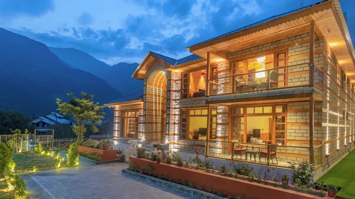 Monarch Manor, Manali: Monarch Manor in Manali is a restored architectural masterpiece that is nestled amidst one of Manali's quietest locales. The Glass Suite is the most romantic holiday destination for couples near Delhi. One can catch the first snowfall of the season from the clear ceiling above the bed, or spend hours in the hot-tub jacuzzi under the stars. Credit: Special Arrangement