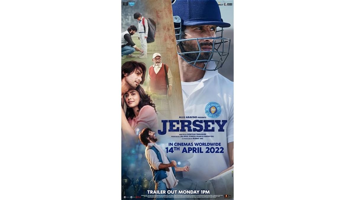 Jersey: The official remake of superhit Telugu film starring Shahid Kapoor and Mrunal Thakur failed to create the magic in Hindi and failed at the box-office. Credit: Special Arrangement
