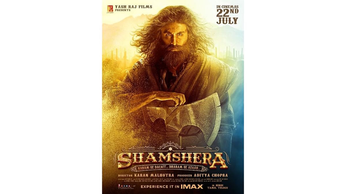 Shamshera: Despite a stellar ensemble cast likes of Ranbir Kapoor, Sanjay Dutt and Vani Kapoor, period action thriller Shamshera failed to make much of an impression on audience. Credit: Special Arrangement