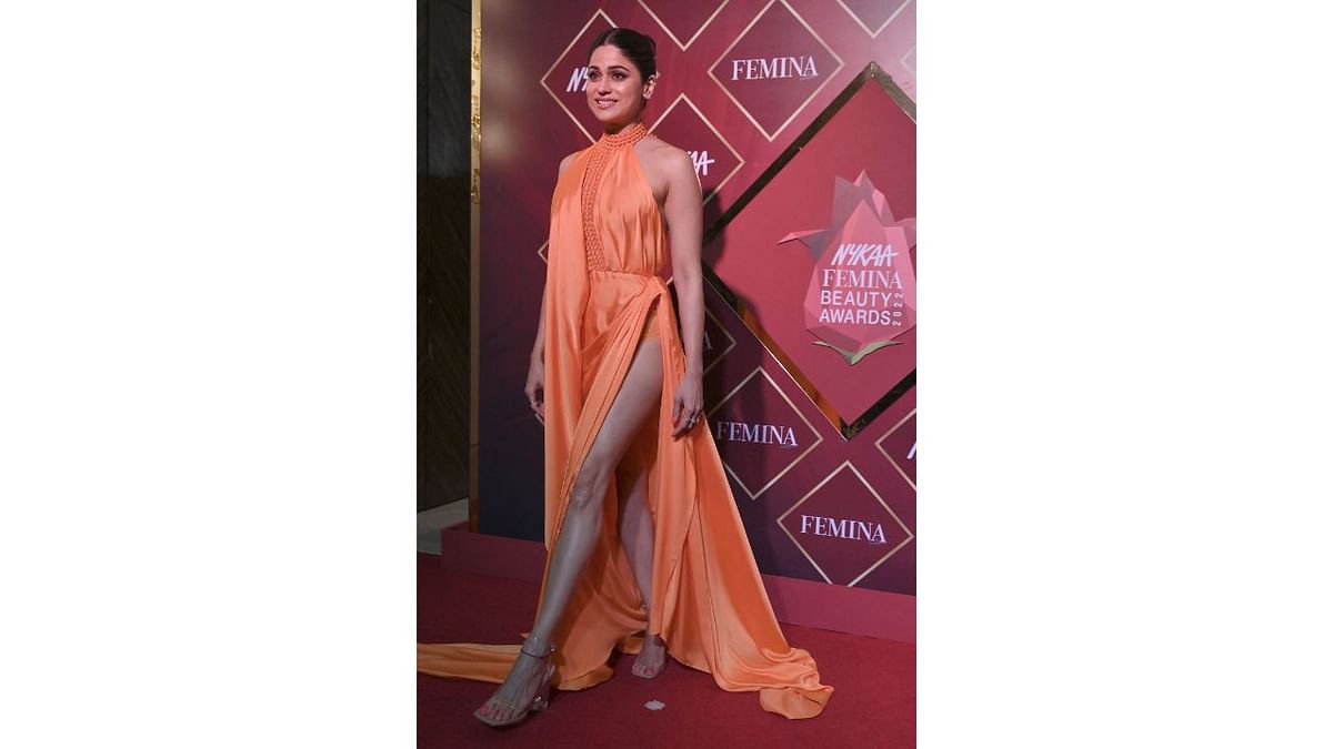 Shamita Shetty looked ravishing in Supria Munjal creation. Credit: AFP Photo