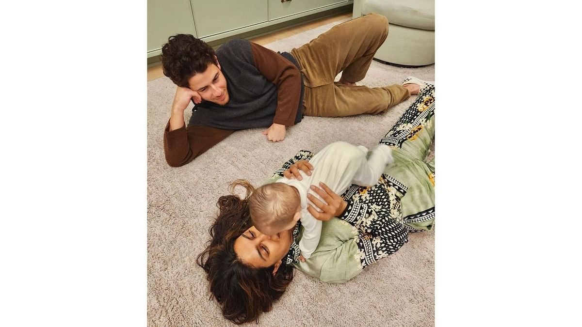 Priyanka Chopra Jonas and husband Nick Jonas became parents to their first child, a baby girl—Malti, through surrogacy in January 2022. Credit: Instagram/@priyankachopra