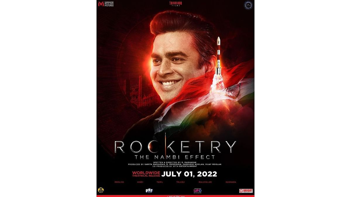Rocketry: The Nambi Effect - The movie that marked R Madhavan's directorial debut was positioned sixth on the list. The biographical drama was based on the life of aerospace engineer Nambi Narayanan. Credit: Special Arrangement