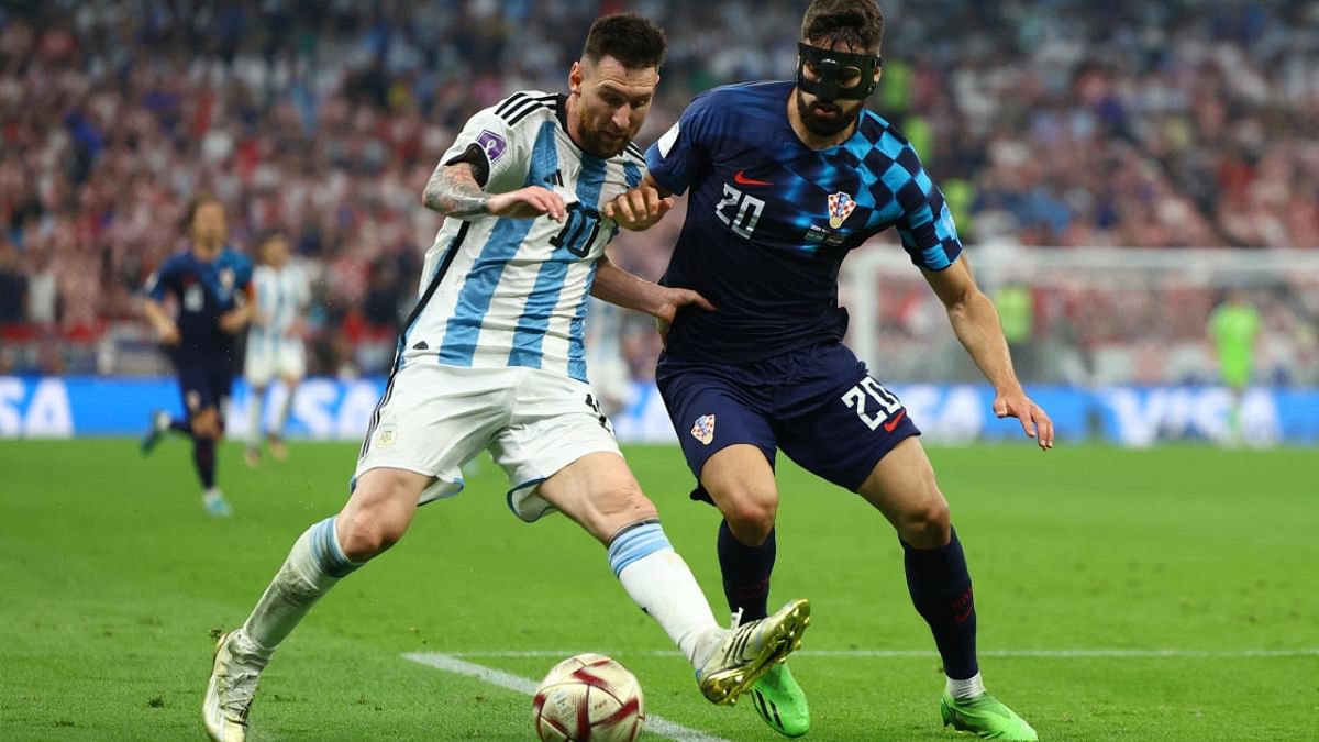 Speaking of endings, the little magician has said Sunday's game will be his last World Cup appearance. Lionel Messi - the man who arguably changed the landscape of footballing showed in the match against Croatia that despite his age, the old spark that distinguished Messi hasn't died. Here, he gets past Croatia's Josko Gvardiol - one of the most talked about defenders in the tournament - with the kind of ease that only the Argentinian can enjoy. Credit: Reuters Photo