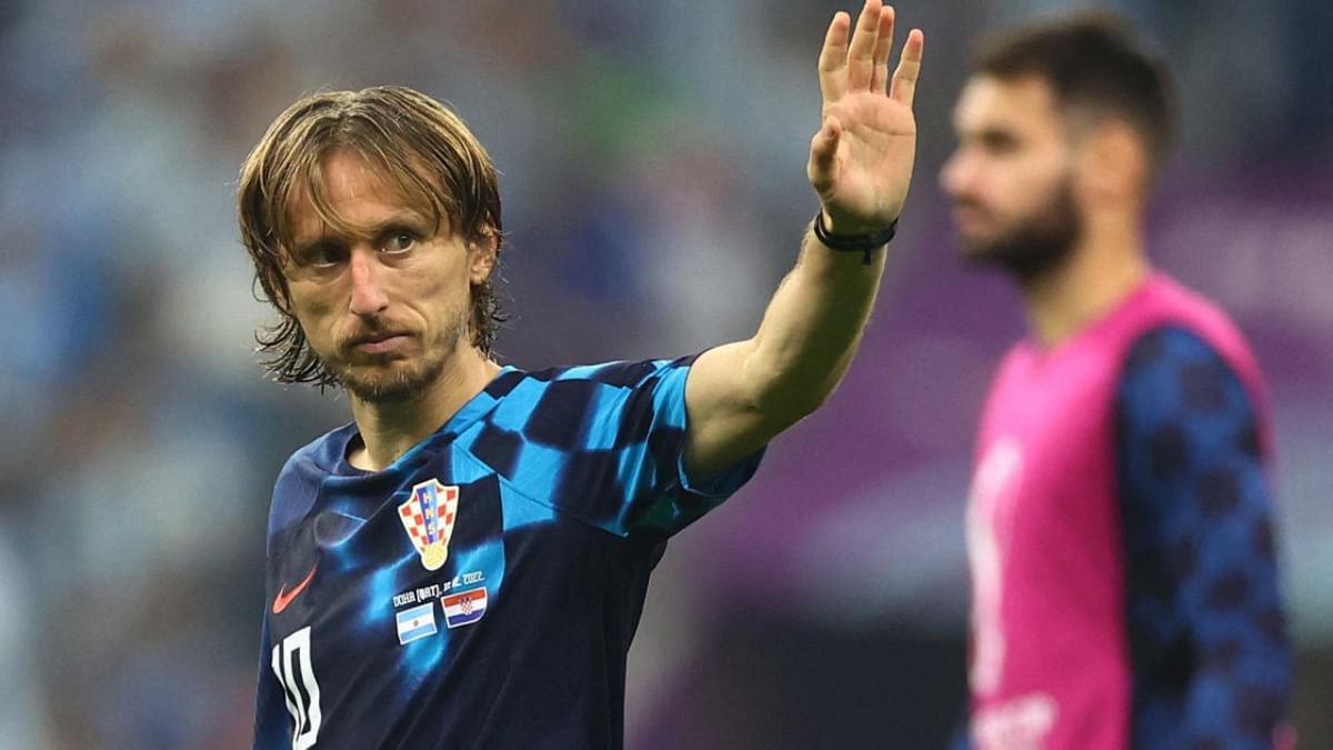 While Ronaldo's World Cup exit is not the end of his international dreams, it was farewell for Croatian midfielder Luka Modric. The Croats knocked out favourites Brazil, only to concede three to Argentina. With that, one of the best midfielders of our time hangs up his international boots. Here, Modric waves to fans as he walks off the pitch in the game where Croatia were knocked out. Credit: Reuters Photo