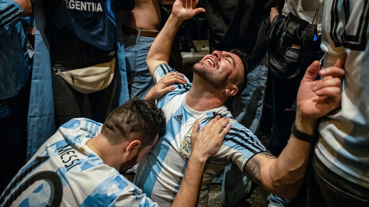 Lionel Messi's hometown of Rosario, just like the rest of the country, was paralyzed during the nail-biting match that ended in a penalty shootout, which Argentina won 4-2. Credit: AFP File Photo