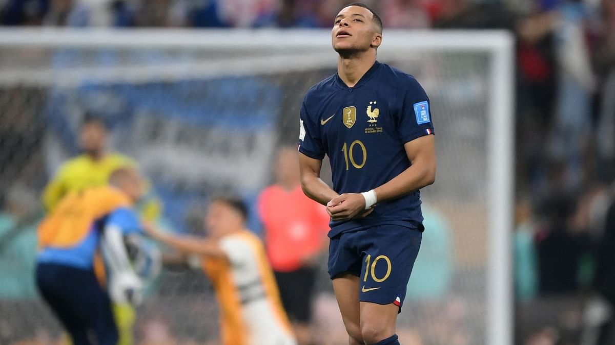 The outcome brought heartbreak for French star Kylian Mbappe, who joined England's Geoff Hurst (1966) as the only players with a hat trick in a World Cup final. Credit: AFP Photo